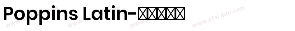 Poppins Latin字体转换